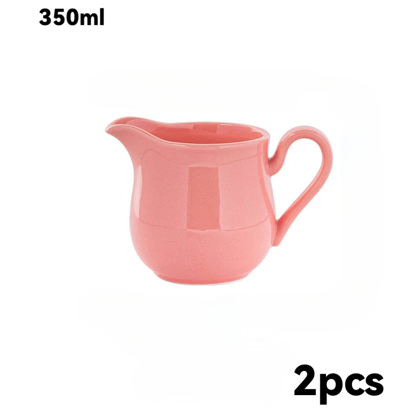 Duo de pichets à lait en céramique pour mousse de lait (vue 8) - Nesty