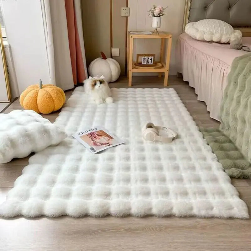 Tapis moelleux façon fourrure — coloris variés (vue 7) - Nesty