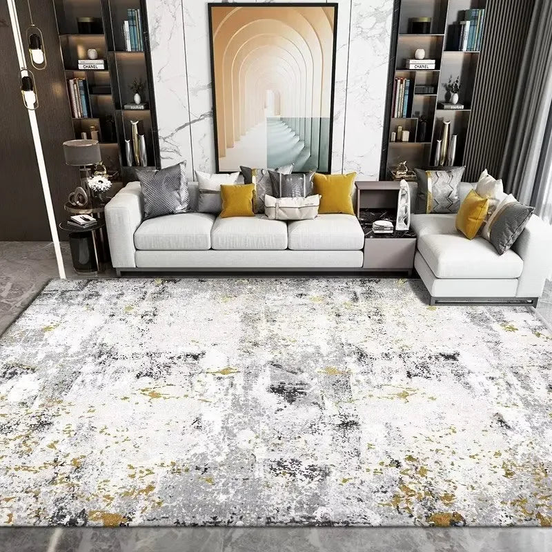 Tapis à motif géométrique sans peluches pour salon Nesty (vue 6)