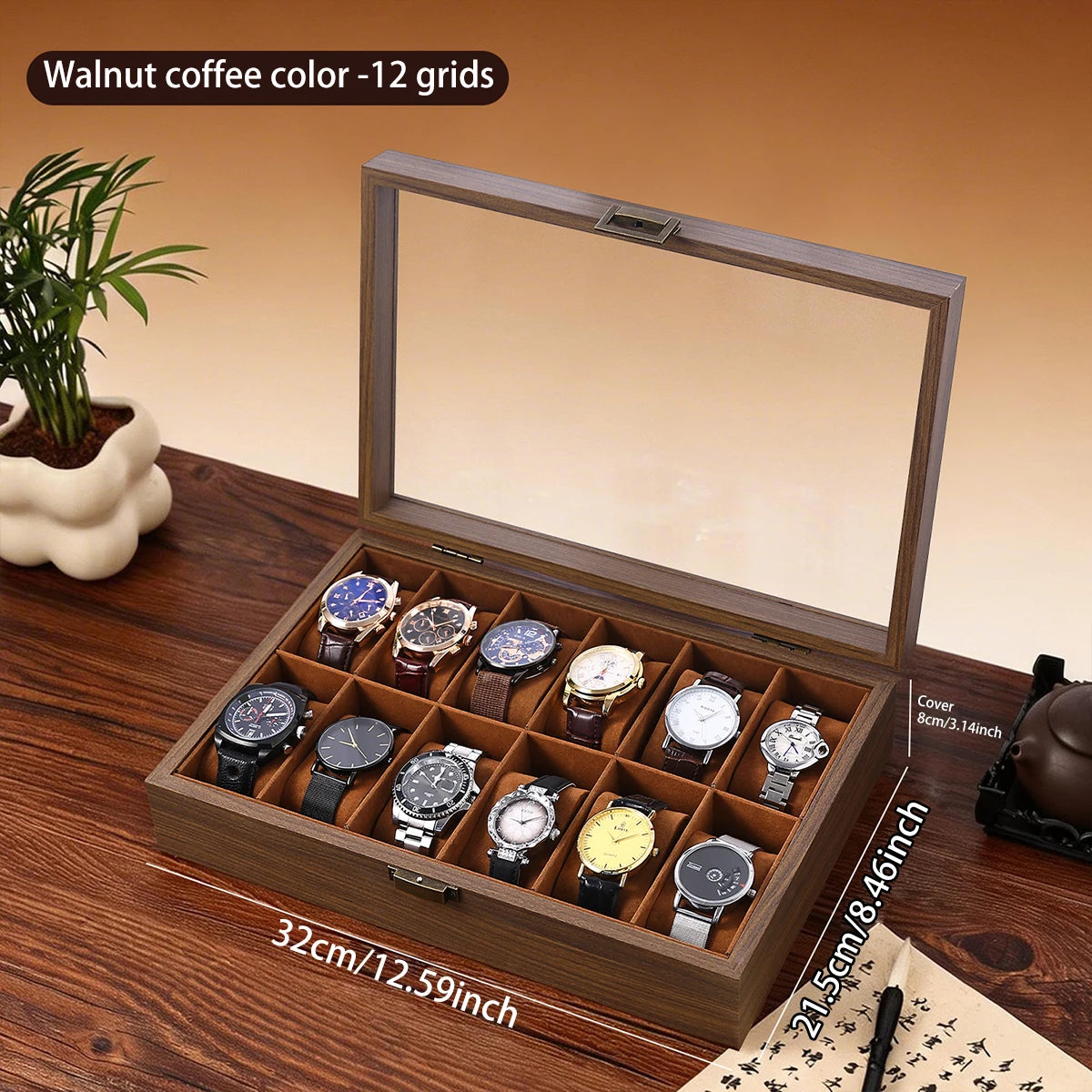 Écrin à montres en bois et velours (vue 9) - Nesty