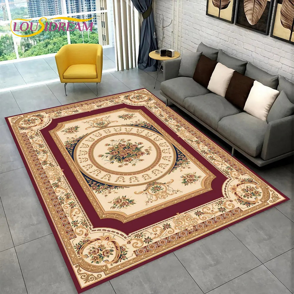 Tapis bohème multicolore pour salon et chambre Nesty (vue 10)