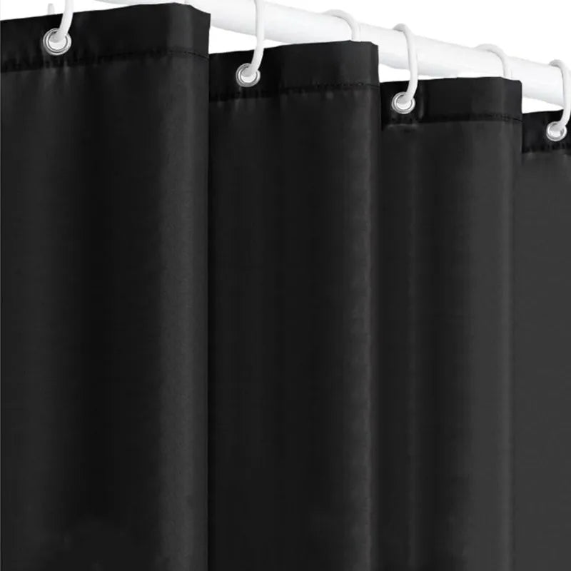 Rideau de douche noir en PEVA, cloison décorative imperméable - Nesty (vue 5)