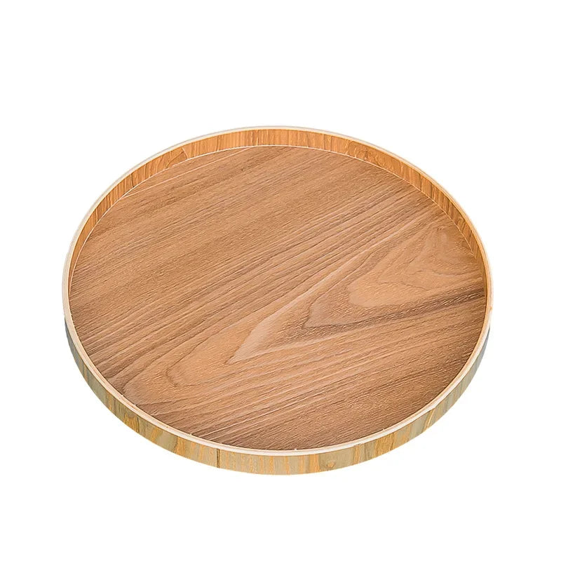 Plateau rond en bois — style japonais (vue 5) - Nesty