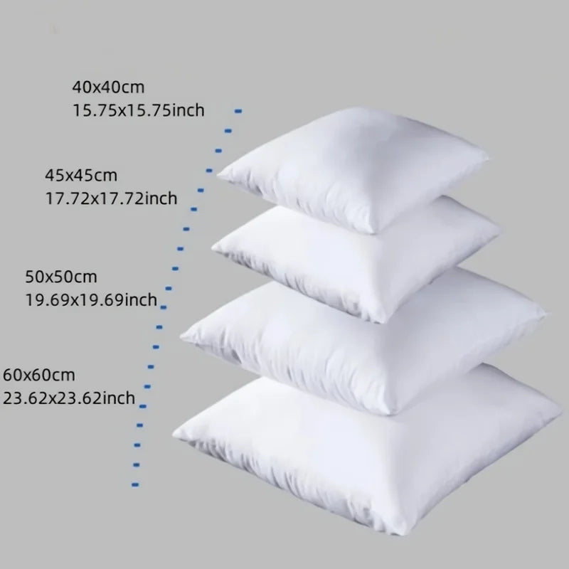 Coussin de rembourrage blanc Nesty - Fiche des quatre tailles disponibles