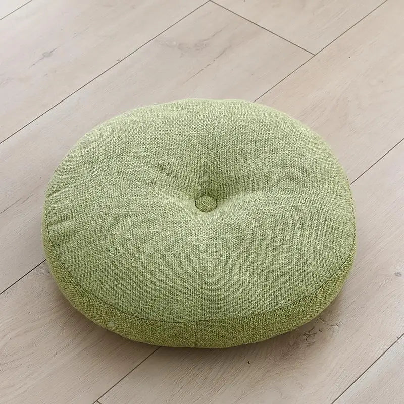 Grand coussin de méditation zafu en lin Nesty - Pour banquette ou yoga (vue 12)