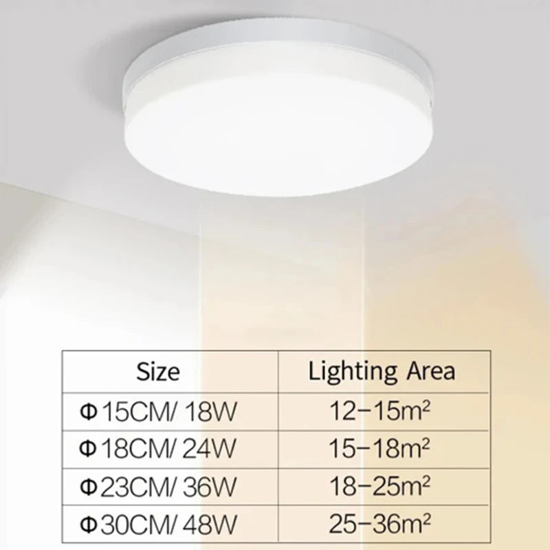 Plafonnier LED ultra-plat rond Nesty - Éclairage moderne dimmable (vue 6)