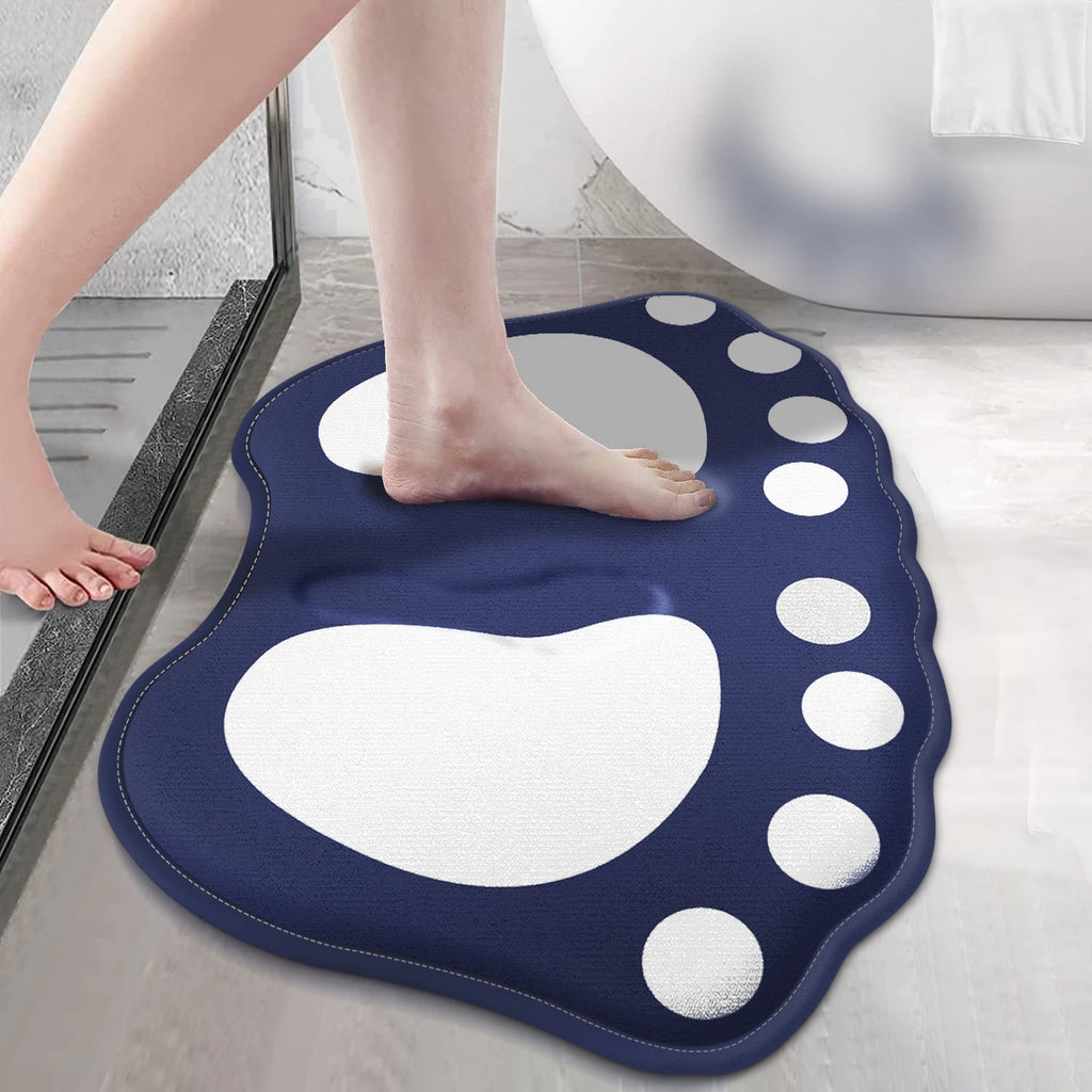 Tapis de bain motif pattes Nesty - Tapis antidérapant pour la salle de bain (vue 8)