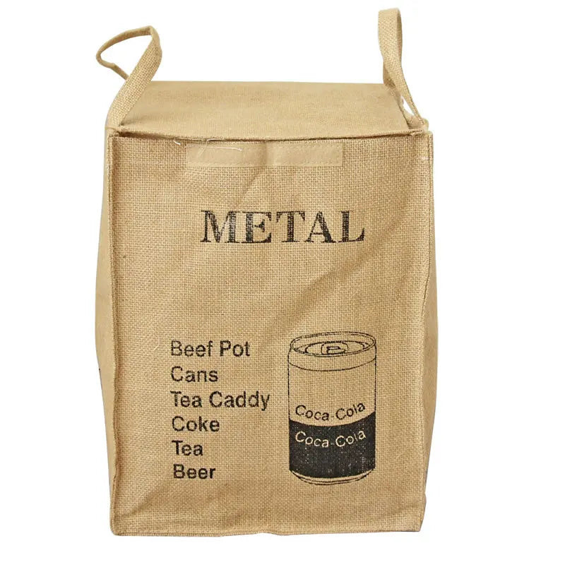 Sac de rangement pliable en jute avec anses - Nesty (vue 7)