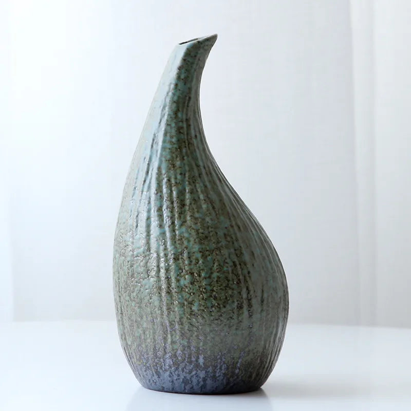 Vase en grès de style japonisant, décoration zen - Nesty (vue 8)