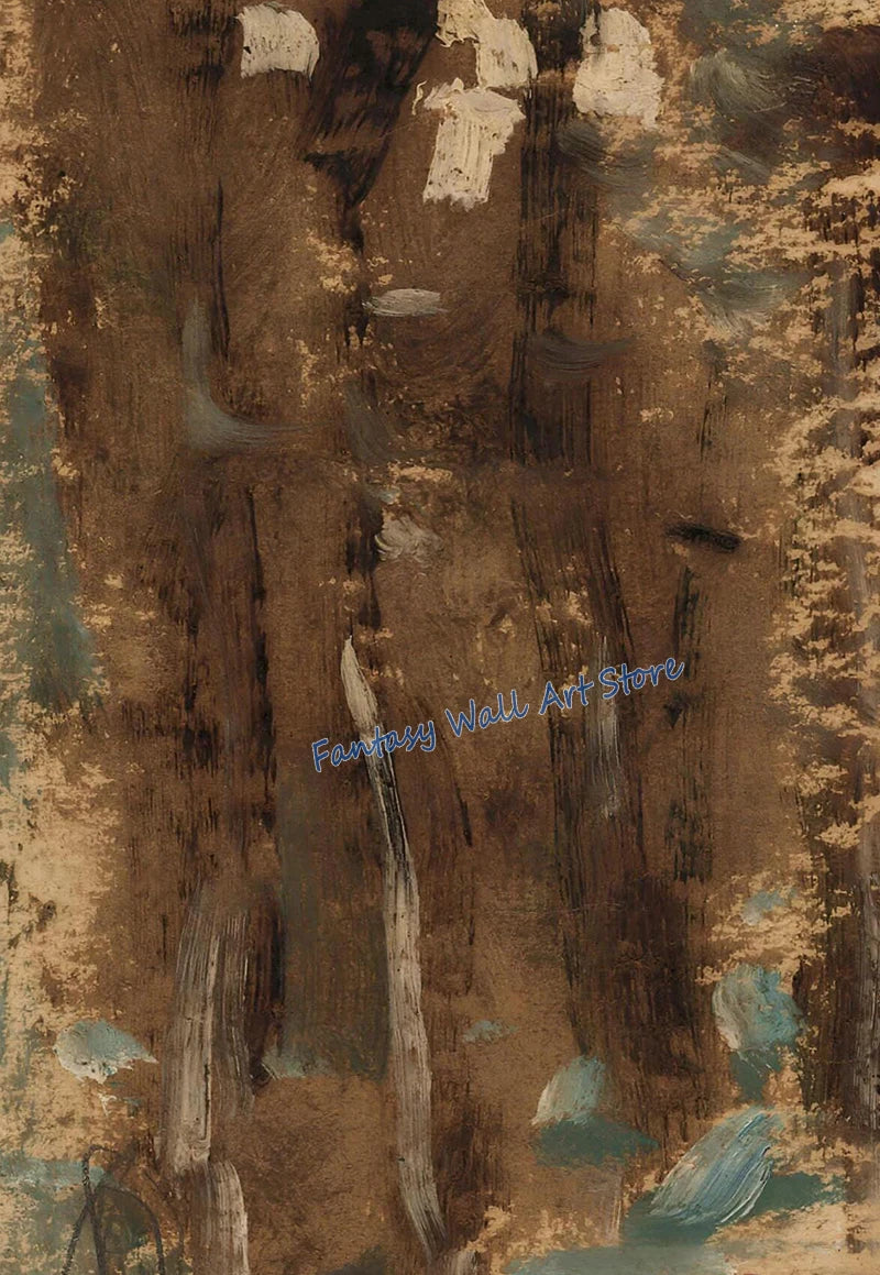 Toile imprimée abstraite terreuse Nesty - Art mural wabi-sabi (vue 8)