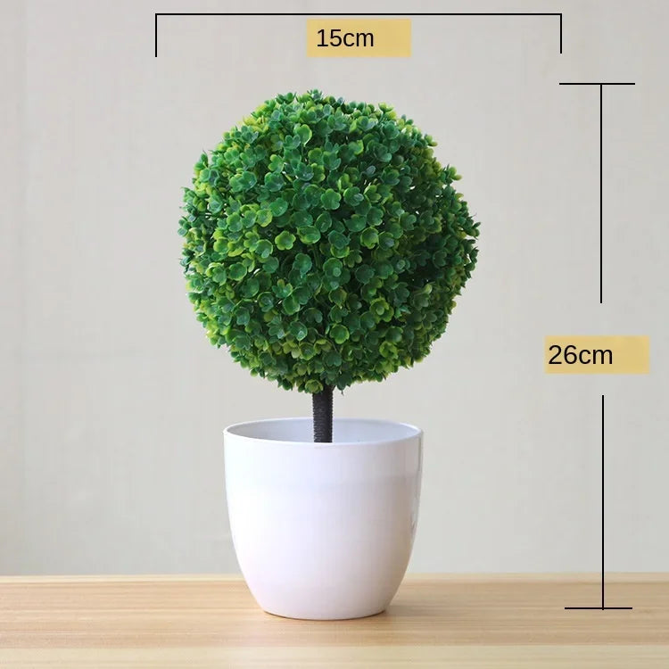 Bonsaï artificiel en pot Nesty - Petit arbre pour maison et jardin (vue 20)