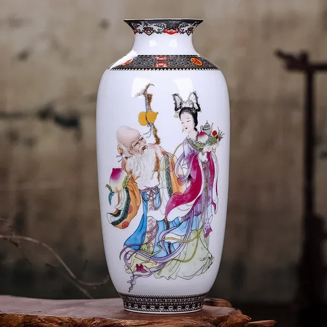 Vase en céramique de Jingdezhen Nesty - Surface lisse traditionnelle (vue 11)