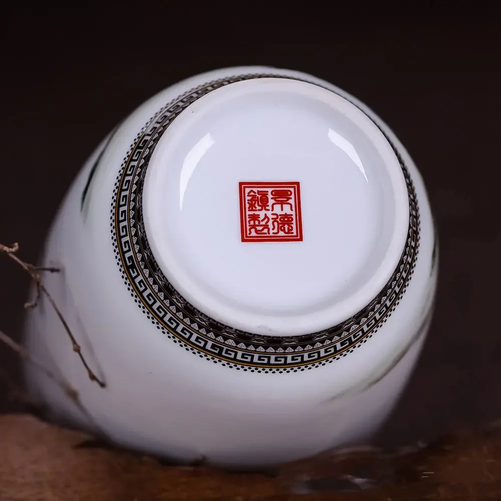 Vase en céramique de Jingdezhen — surface lisse traditionnelle (vue 5) - Nesty
