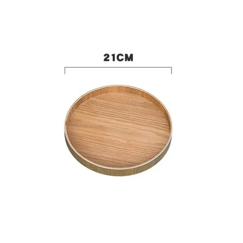 Plateau rond en bois — style japonais (vue 8) - Nesty