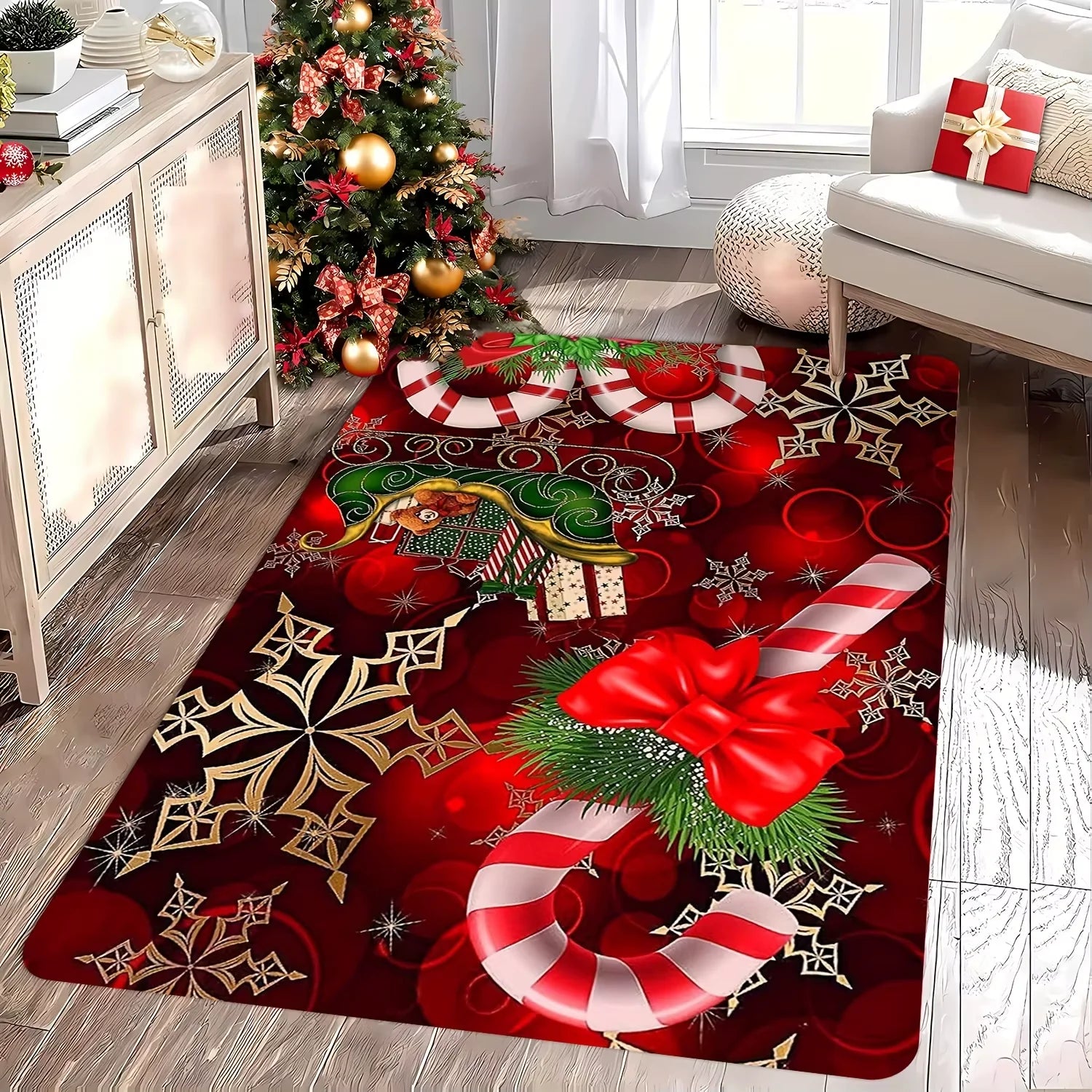 Tapis festif de saison Nesty - Descente de lit pour l'hiver (vue 6)
