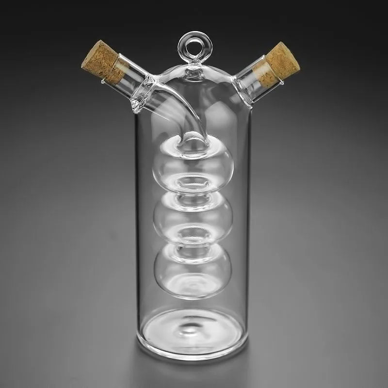 Flacon à sauce double compartiment en verre (vue 7) - Nesty
