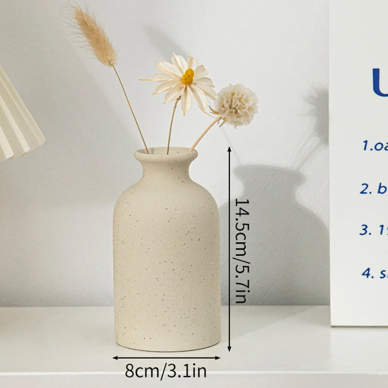 Vase en céramique blanc, style nordique épuré - Nesty (vue 14)