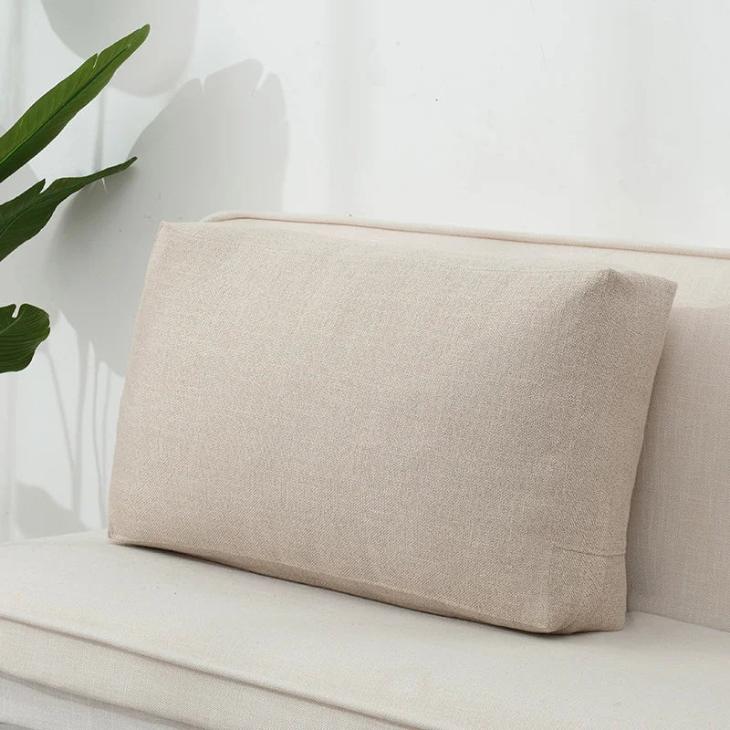 Housse de coussin rectangulaire en coton et lin Nesty - Style nordique uni (vue 15)