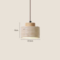 Suspension de chevet en pierre Nesty - Style wabi-sabi contemporain (vue 9)