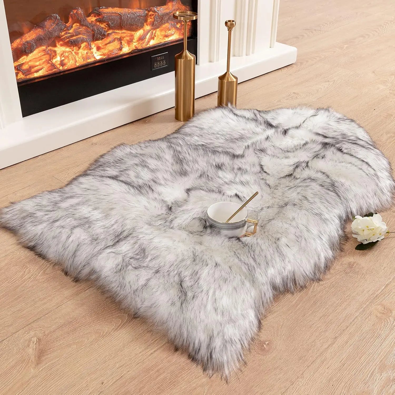 Tapis en fausse fourrure moelleuse Nesty - 60x90 cm (vue 12)
