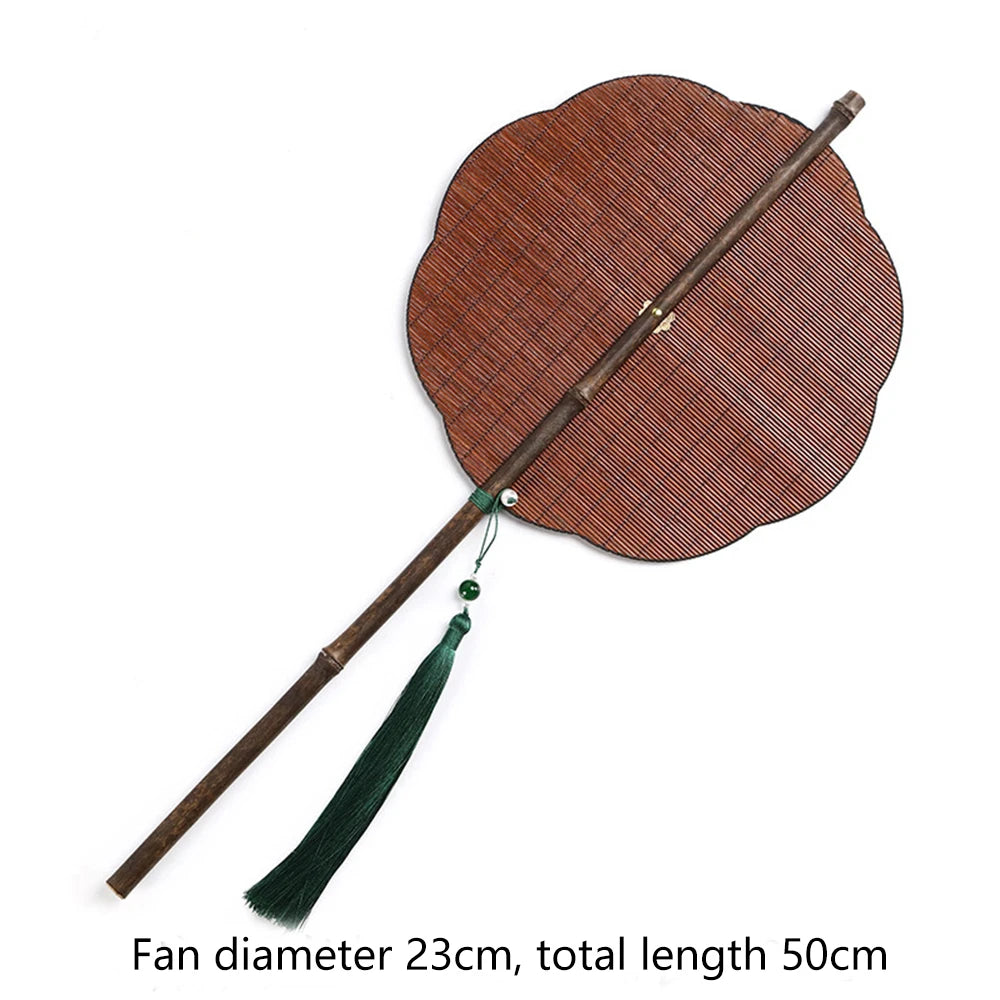 Grand éventail de danse en bambou Nesty - Manche 50 cm (vue 9)