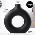 Vase céramique anneau, forme donut nordique - Nesty (vue 12)