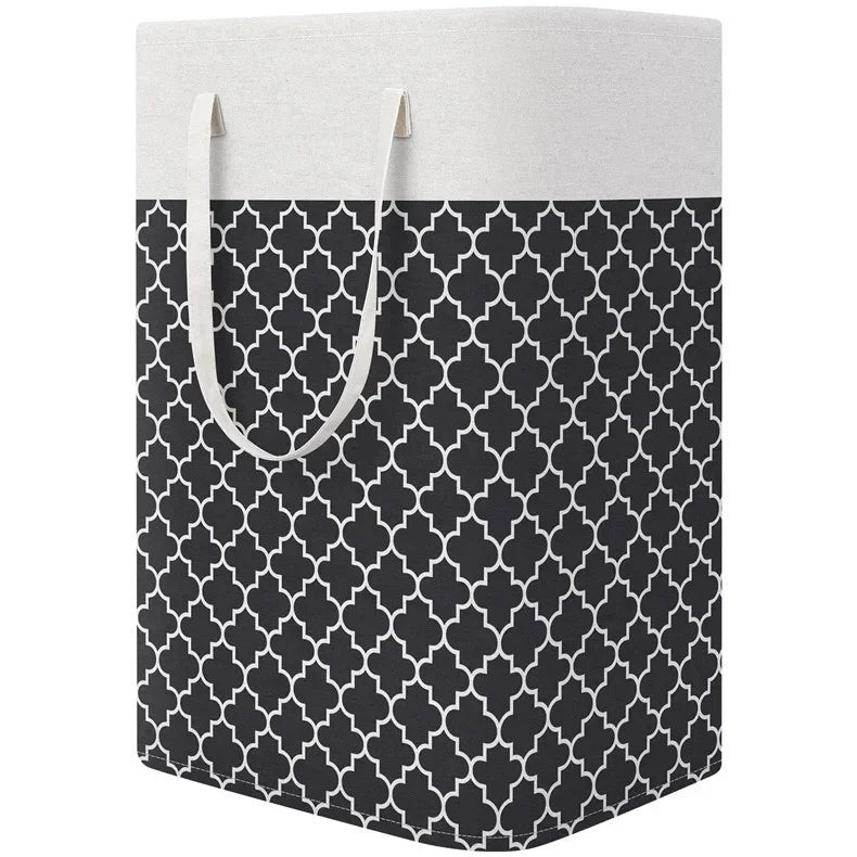 Panier à linge pliable en tissu impermeable, grande capacité 75L - Nesty (vue 8)