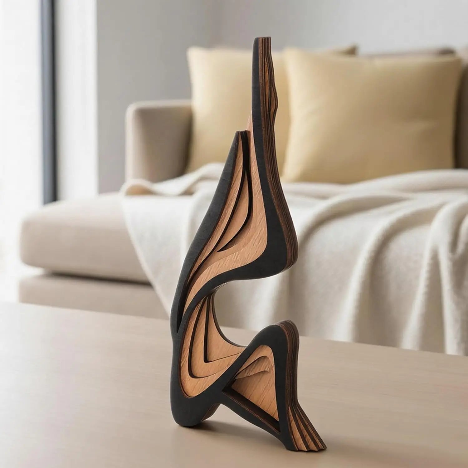 Sculpture en bois — forme irrégulière sculptée - Nesty (vue 5)