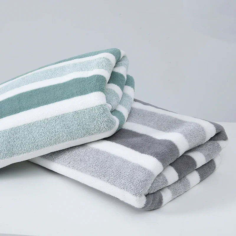 Serviette de bain épaisse en coton polyester — douce et absorbante - Nesty (vue 2)