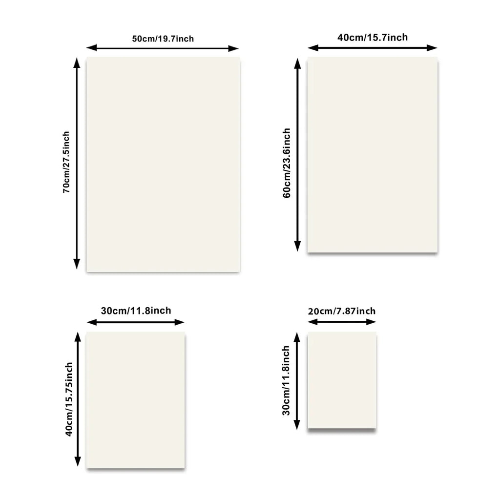 Toile murale vague japonaise Nesty - Fiche des formats disponibles