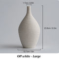 Vase en céramique à col étroit Nesty - Style nordique sobre (vue 7)