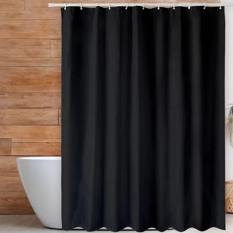 Rideau de douche noir en PEVA, cloison décorative imperméable - Nesty (vue 1)