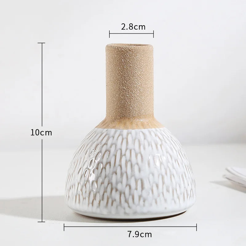 Petit vase en céramique, format mini pour bureau - Nesty (vue 9)