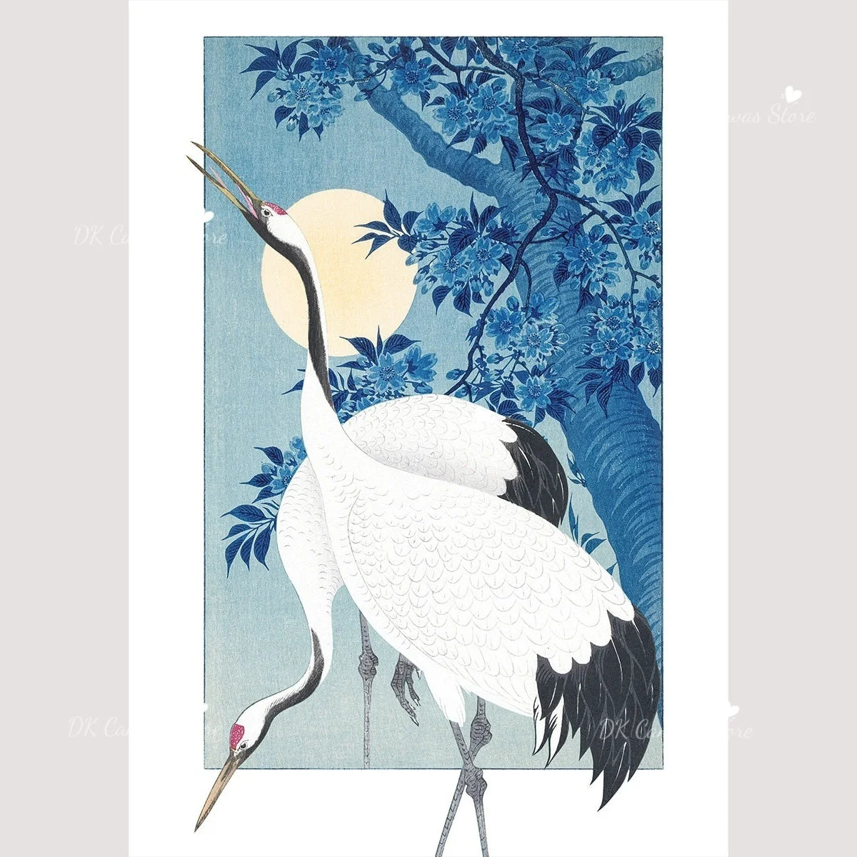 Toile imprimée grue japonaise Nesty - Art mural vintage (vue 8)