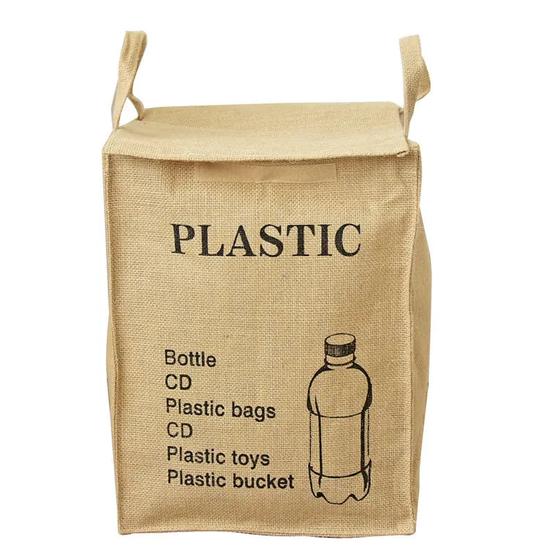Sac de rangement pliable en jute avec anses - Nesty (vue 11)