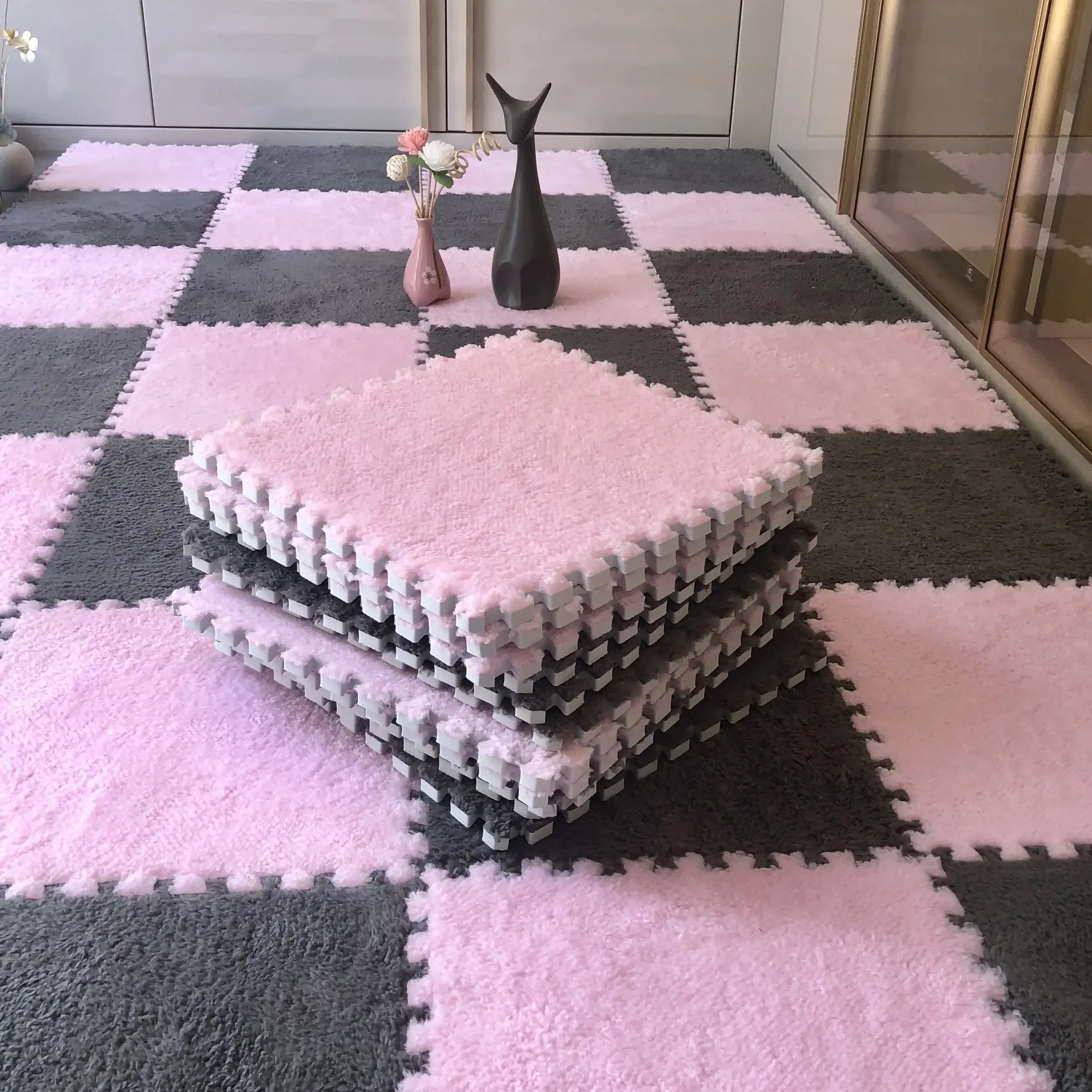 Tapis puzzle moelleux pour enfant — dalles à assembler - Nesty (vue 25)