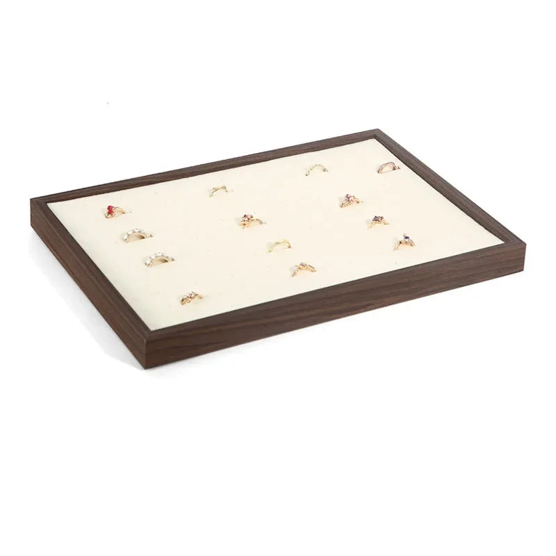 Plateau vide-poche en bois façon noyer (vue 9) - Nesty