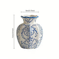 Grand vase en porcelaine bleu et blanc peint à la main - Nesty (vue 7)
