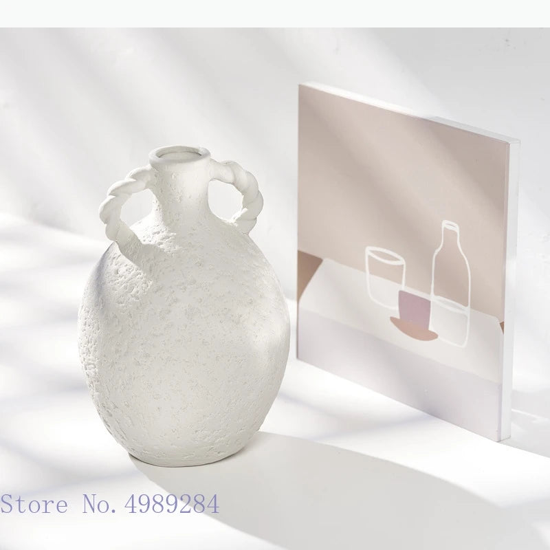Vase en céramique avec anse, style traditionnel - Nesty (vue 4)