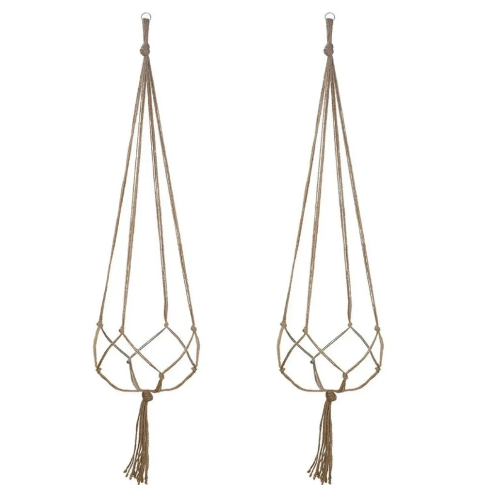Suspension macramé pour pot de fleurs, décoration murale (vue 11) - Nesty