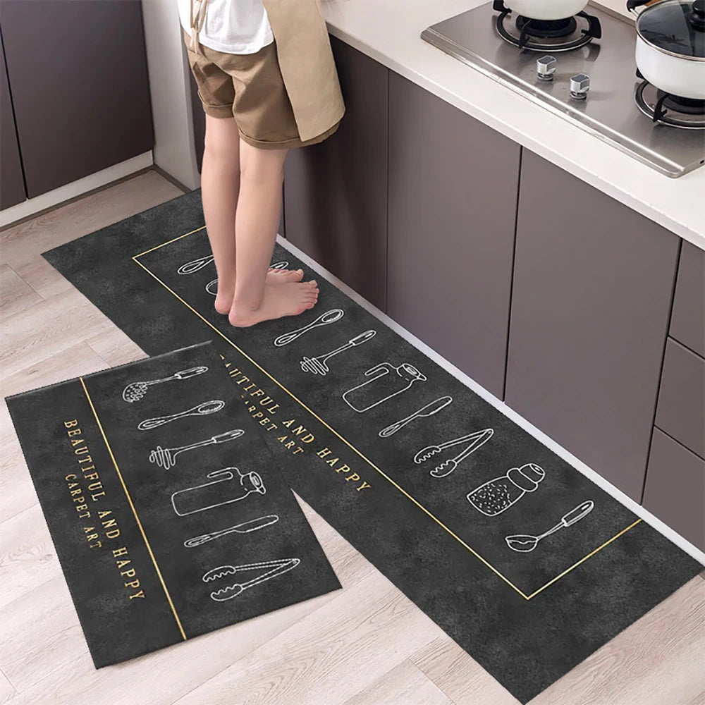 Tapis de chevet long en acrylique — uni et absorbant - Nesty (vue 4)