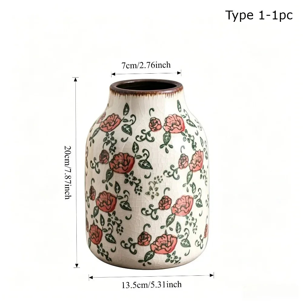 Petit vase en porcelaine émaillée, peinture traditionnelle - Nesty (vue 9)