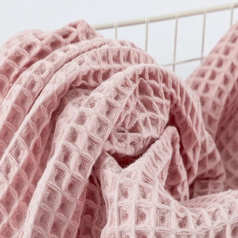 Set de serviettes en coton nid d'abeille — absorbantes et légères - Nesty (vue 3)