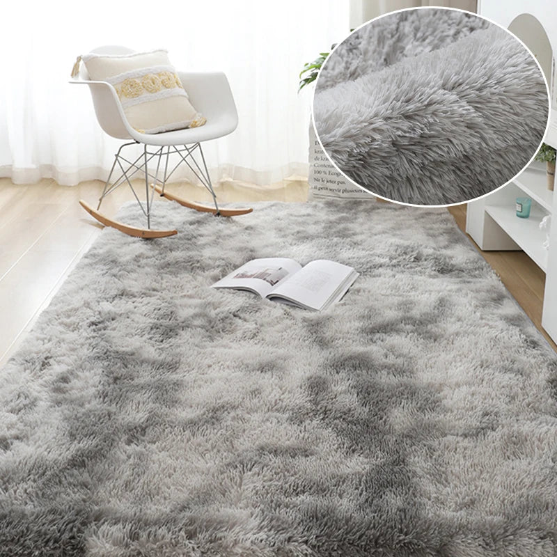 Grand tapis moelleux blanc pour salon et chambre Nesty (vue 15)