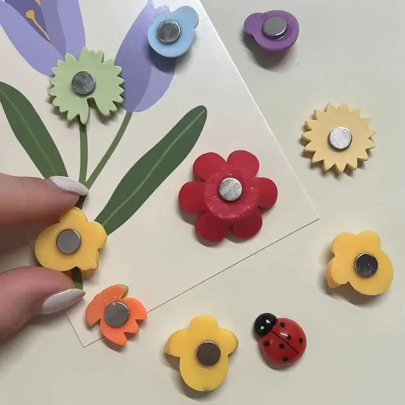 Lot de 10 magnets frigo motif plante Nesty - Décoration pour la cuisine (vue 6)