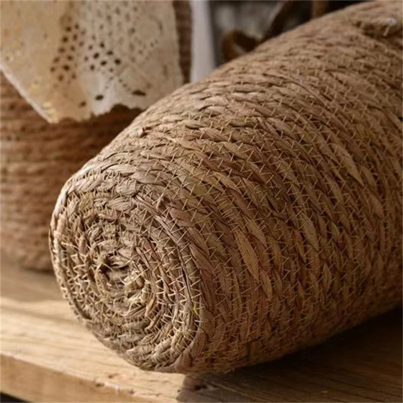 Pot de fleurs tressé en jute avec anses, cache-pot décoratif - Nesty (vue 3)