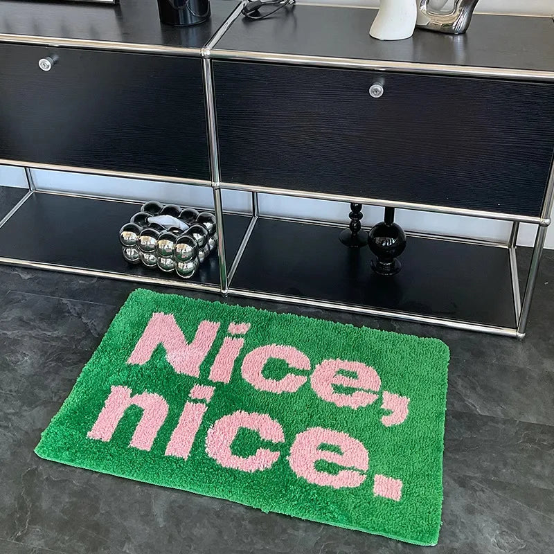 Tapis moelleux imitation cachemire, effet peluche pour chambre ou salle de bain - Nesty (vue 1)