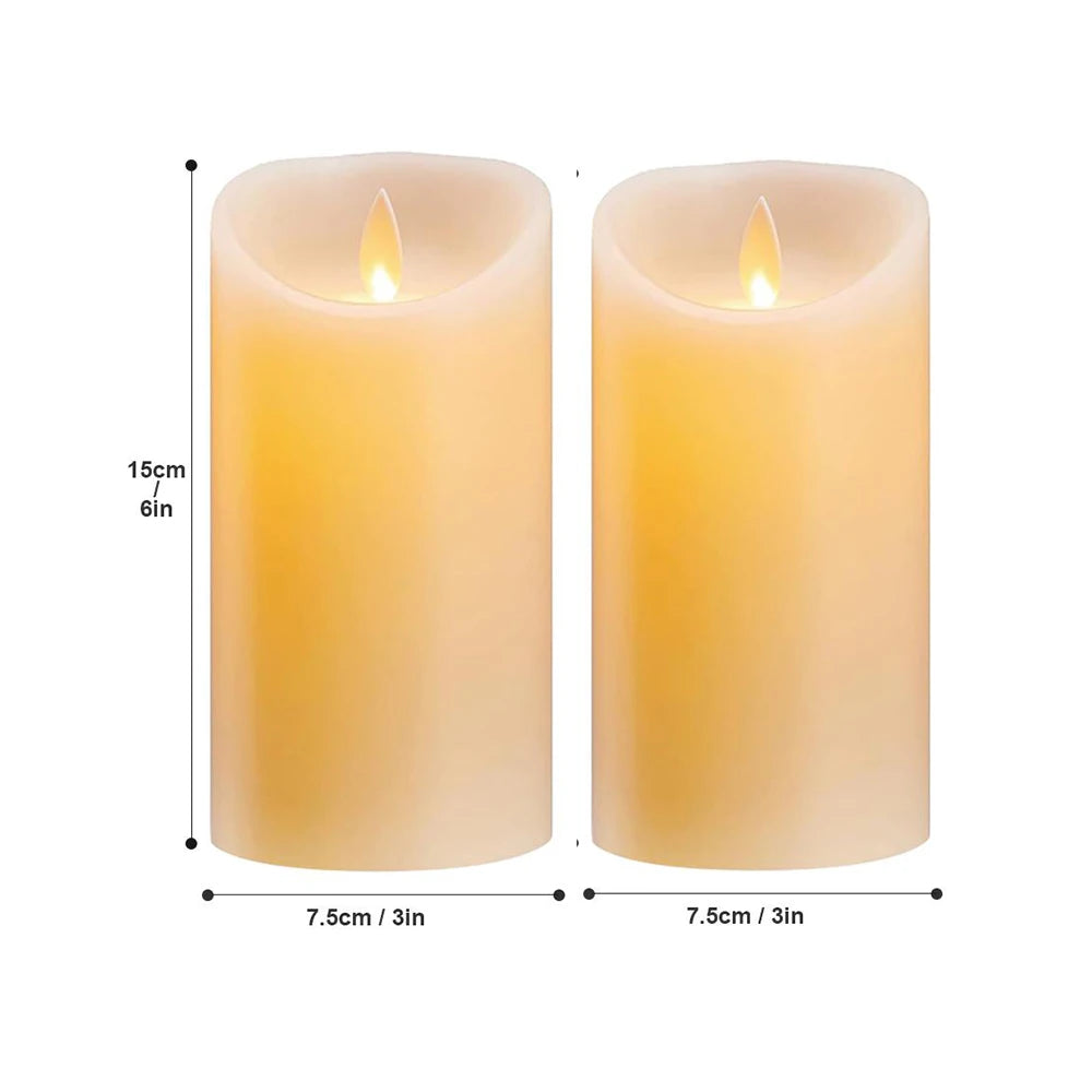 Bougie LED en cire véritable Nesty - Sans flamme, télécommande incluse (vue 8)