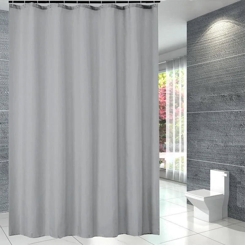 Rideau de douche vagues en PEVA imperméable, effet drapé ondulé - Nesty (vue 1)