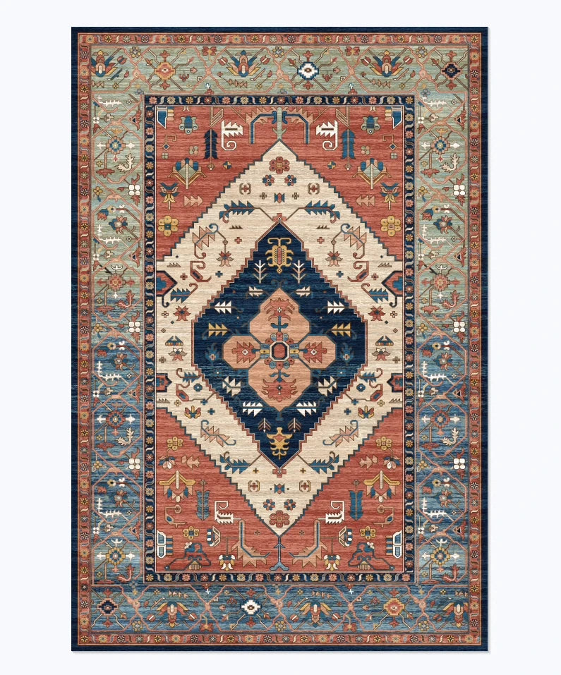 Tapis à motif géométrique rétro pour salon - Nesty (vue 6)